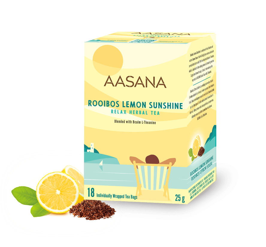 AASANA Rooibos Lemon Sunshine Relax Herbal Tea