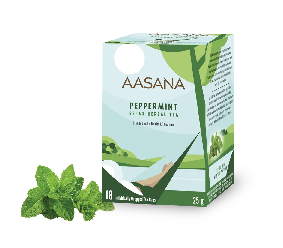 AASANA Peppermint Relax Herbal Tea